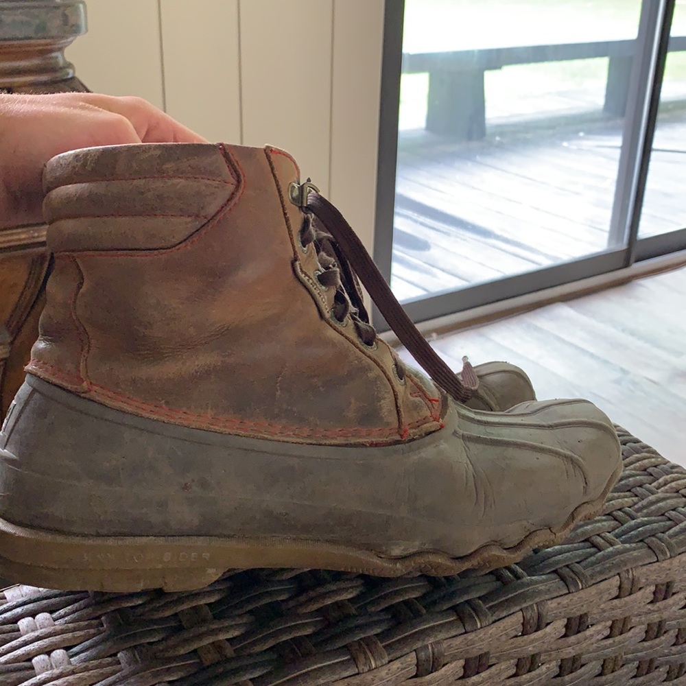 Men’s Sperry work boots size 10 leather